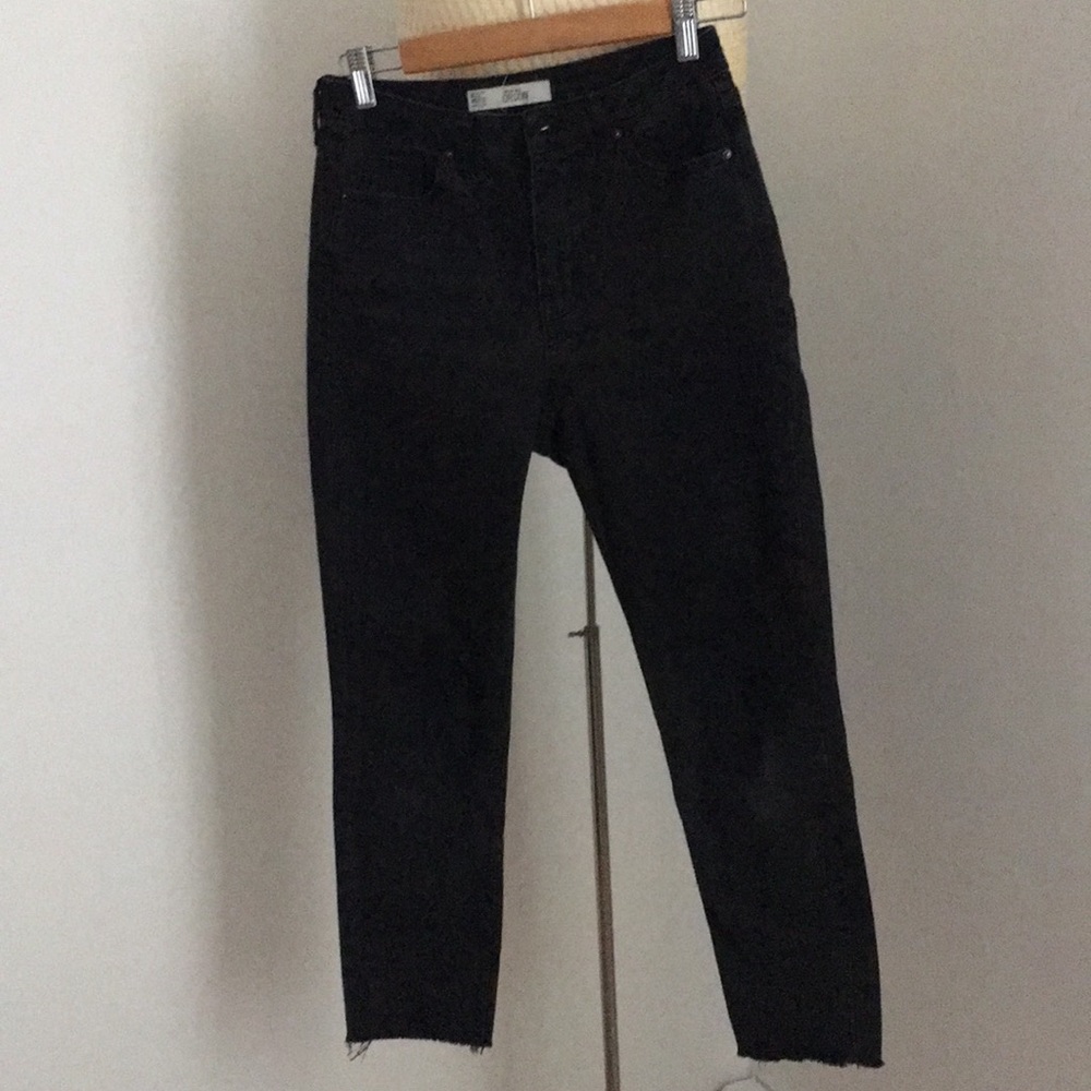Topshop Orson high waist jeans in washed black